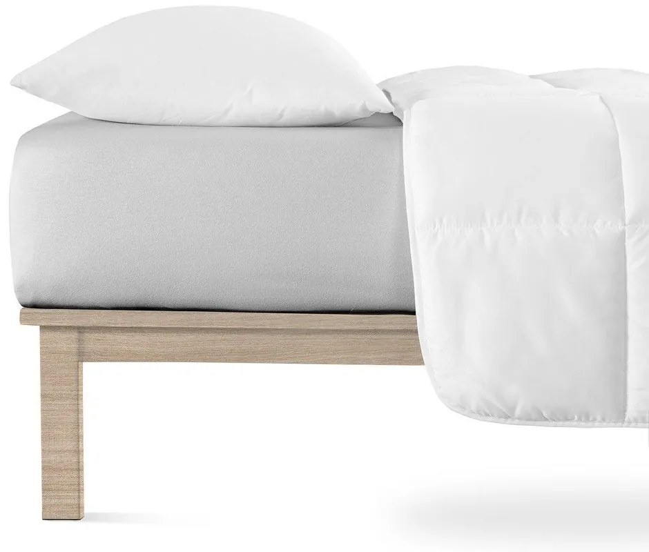 Светлосив еластичен чаршаф от джърси 180x200 cm Boxspring – Andrea Simone