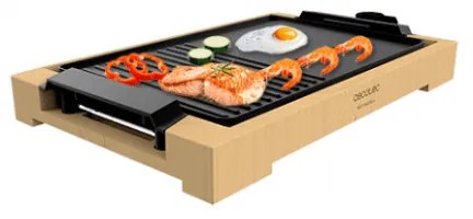 Електрическа скара Cecotec Tasty&Grill 2000 Bamboo Black