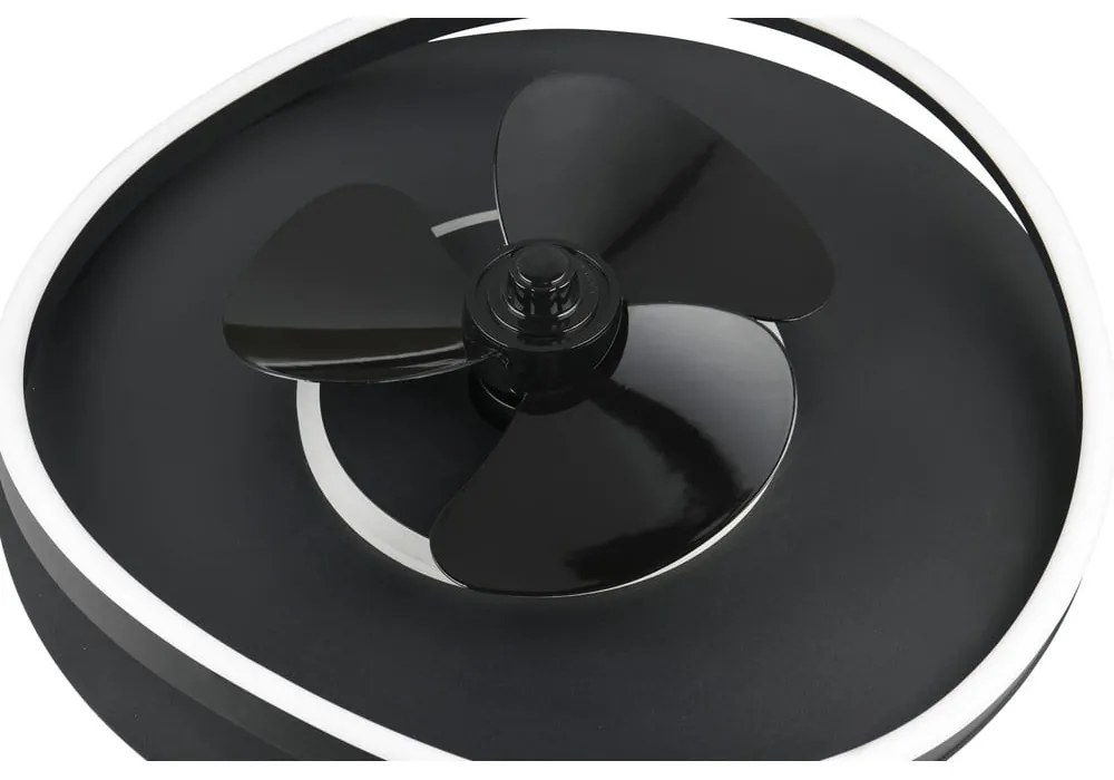 Матово черно LED осветително тяло за таван Sortland – Reality