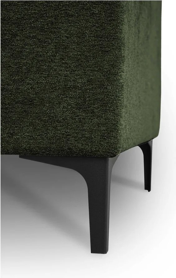 Зелен шенилов ъглов диван (ляв ъгъл/L форма) Copenhagen – Scandic