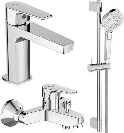 Душ система в комплект със смесител за вана/душ и смесител за умивалник ESLA, BC264AA