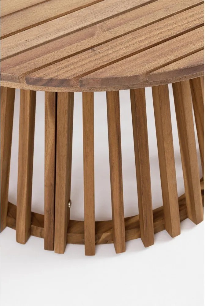 Кръгла градинска масичка за кафе от масивна акация ø 70 cm Rodano – Bizzotto