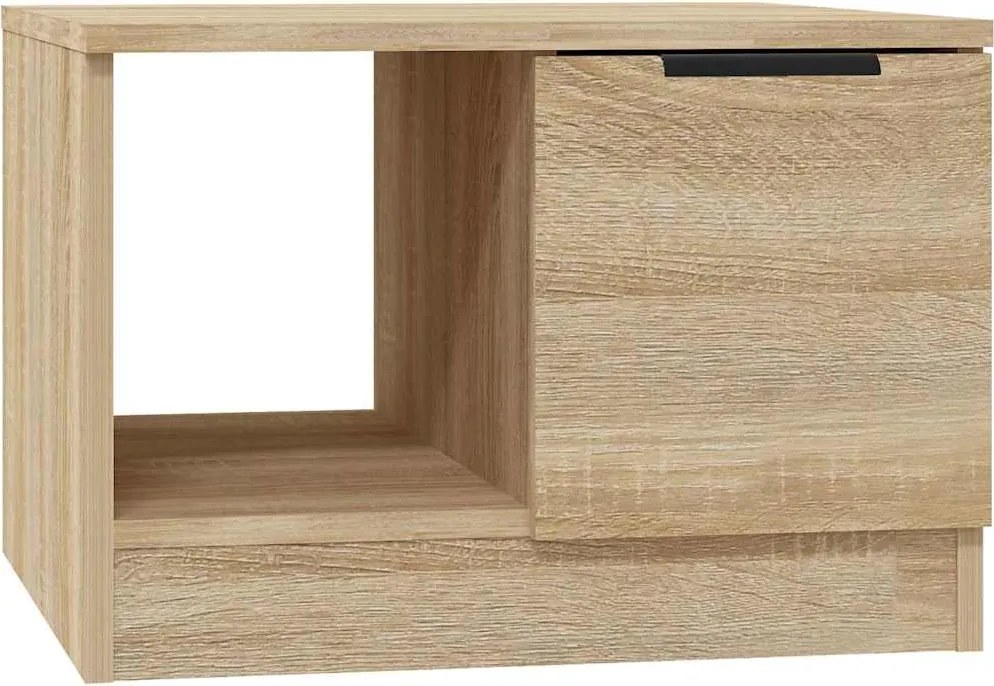 811343 vidaXL Кафе маса, дъб сонома, 50x50x36 см, инженерно дърво