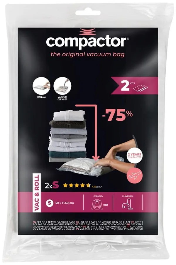 Вакуумни торбички в комплект от 2 броя Hanging Vacuum S – Compactor