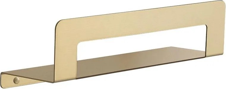 Gedy - Полица с закачалка за кърпи CLEO, 30 см, матово злато