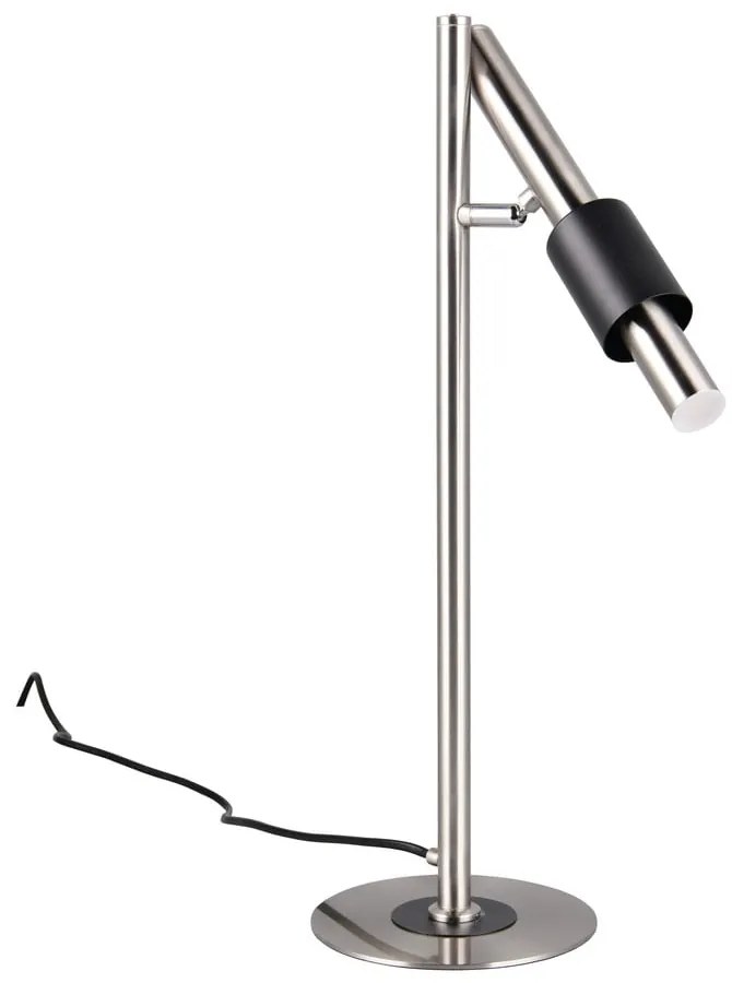 LED настолна лампа в черен и сребрист цвят (височина 50 cm) Ikaris – Trio Select