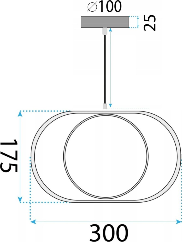 Лампа LED APP1554-CP Black
