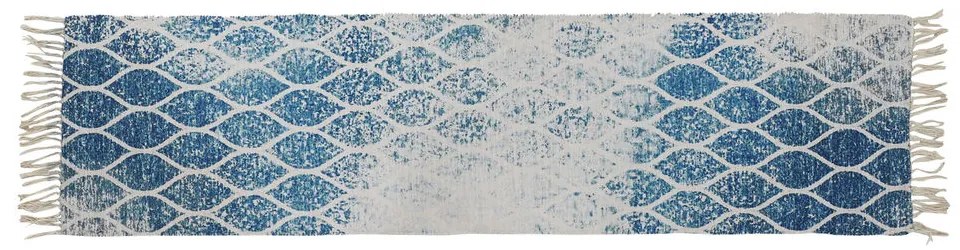 Килим DKD Home Decor Син Памук Chenille (60 x 240 x 1 cm)