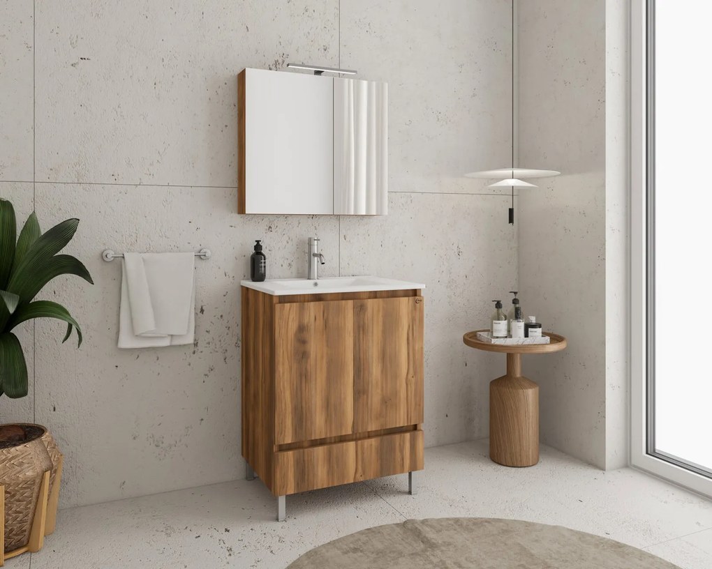 Комплект за баня Drop Delta 75 -Кафяво