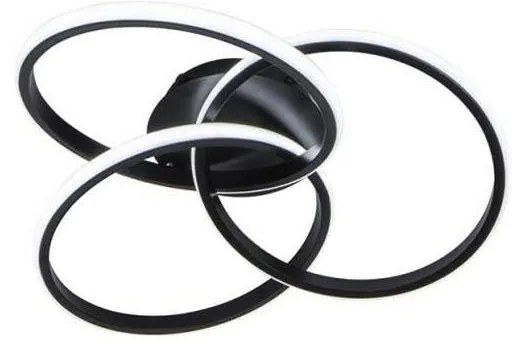 LED Димируем плафон LED/70W/230V 3000-6500K черен + дистанционно управление