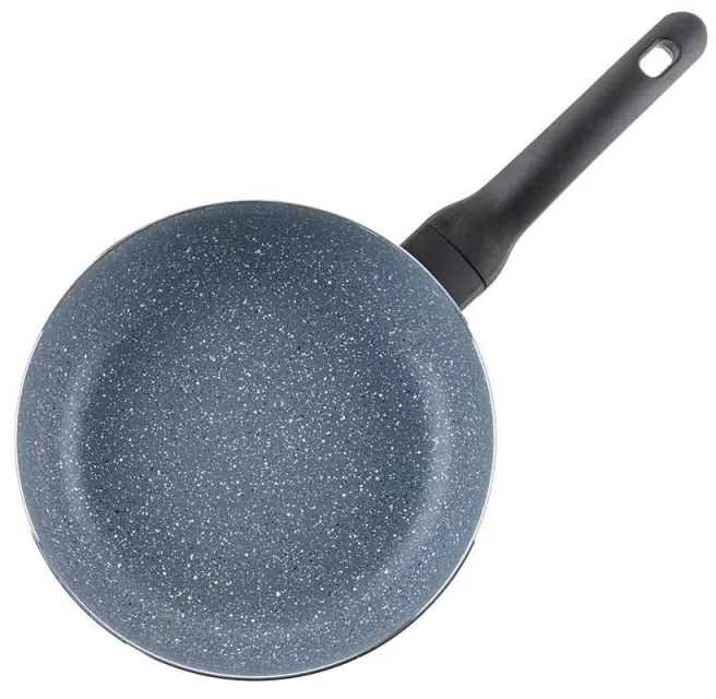 Дълбок тиган с капак Luigi Ferrero Prima FR-2634L, 26x7.5 см, 3.4 л, Незалепващо покритие, Стъклен капак с отвор за пара, Индукция, Тъмносин