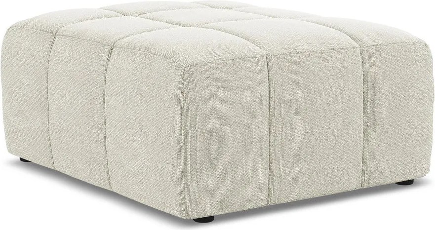 Бежова табуретка от прежда с примки от букле Aloha – Makamii