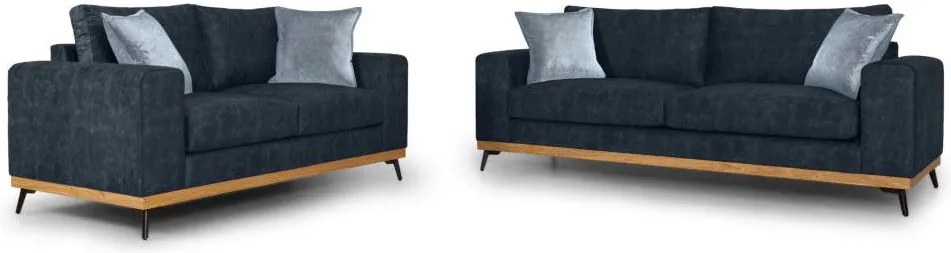 Комплект дивани Dysine-Тъмносин