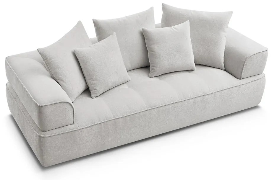 Светлосив шенилов диван 237 cm Whesley – Bobochic Paris