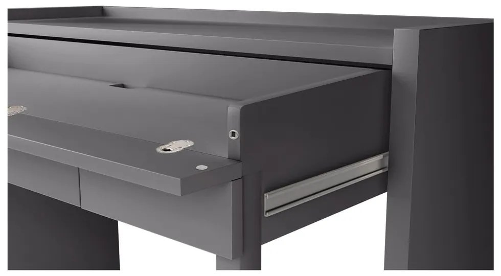 Сиво разтегателно бюро 36x110 cm Mel - Woodman