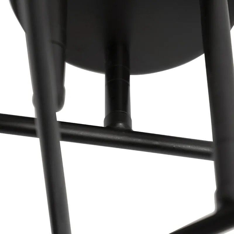 Интелигентен таванен аплик черен 6-светлина с Wi-Fi G95 - Сидни