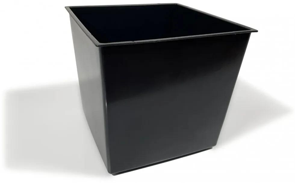 Черна метална саксия LOFT FIORINO 62X22X40 cm