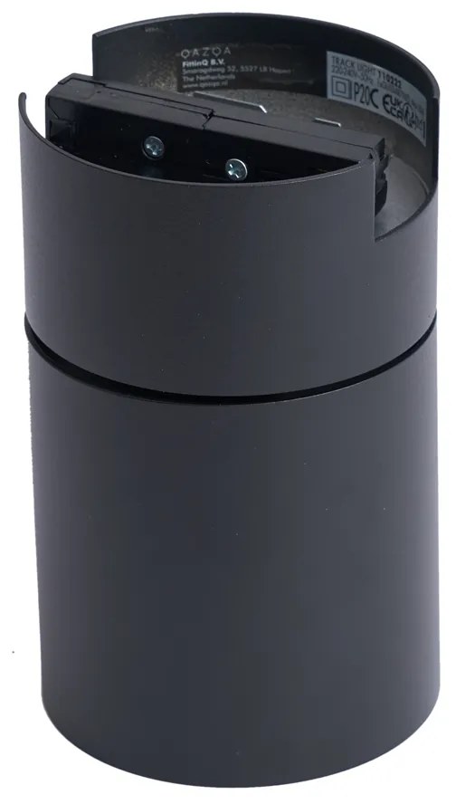 Модерен черен прожектор за 1-фазна релсова система GU10 70mm - Iconic Roto