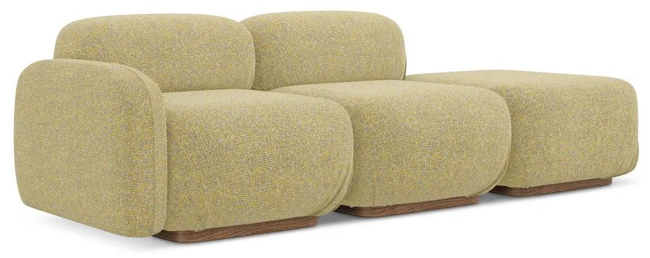 Жълт модулна лежанка (ляв ъгъл) Ailani – Makamii