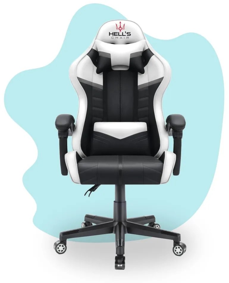 Детски стол за игра HC - 1004 черно и бяло