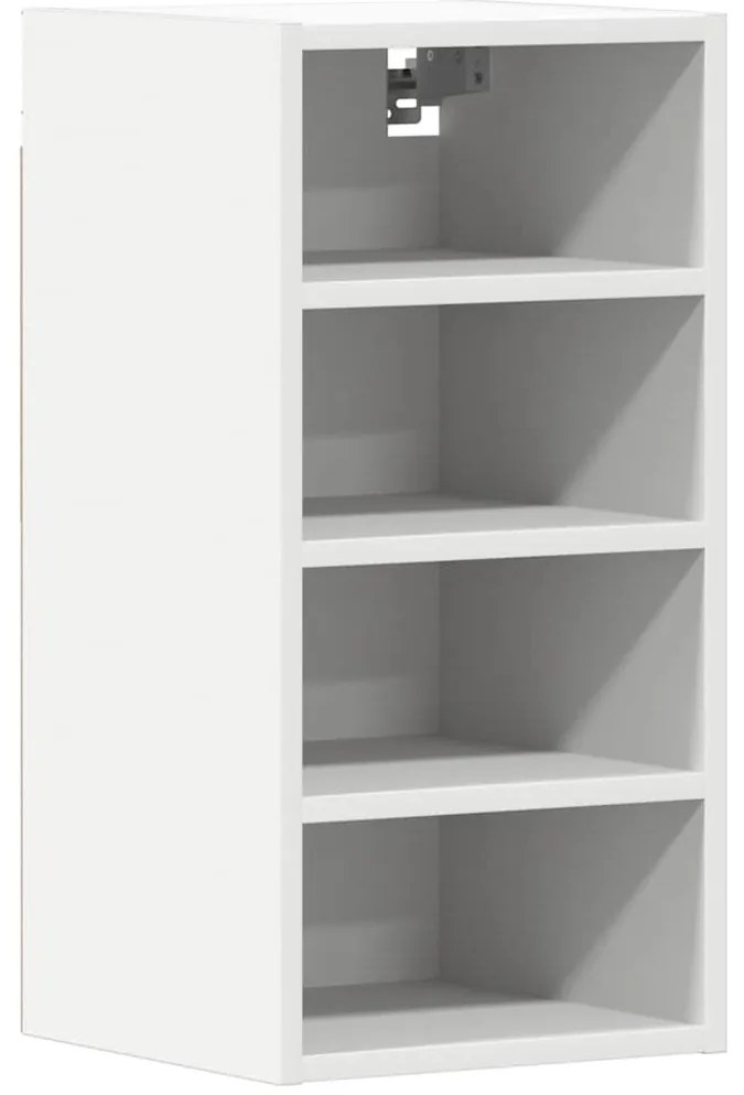 854166 vidaXL Висящ шкаф "Рига" бял 30x29,5x60 см, инженерно дърво