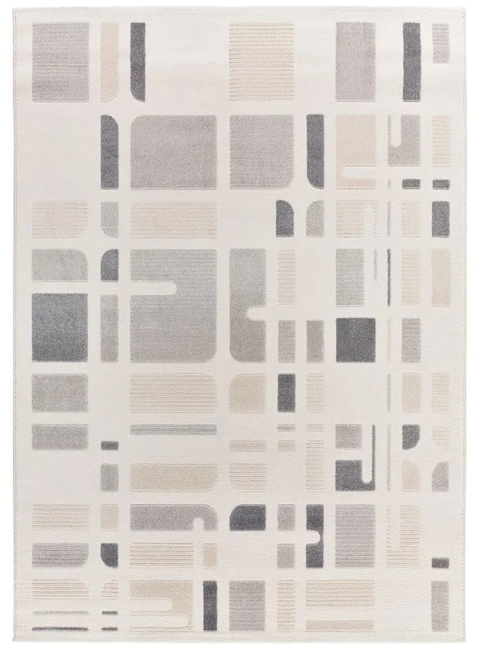 Килим в светлосиво и слонова кост 133x190 cm Flora – Universal