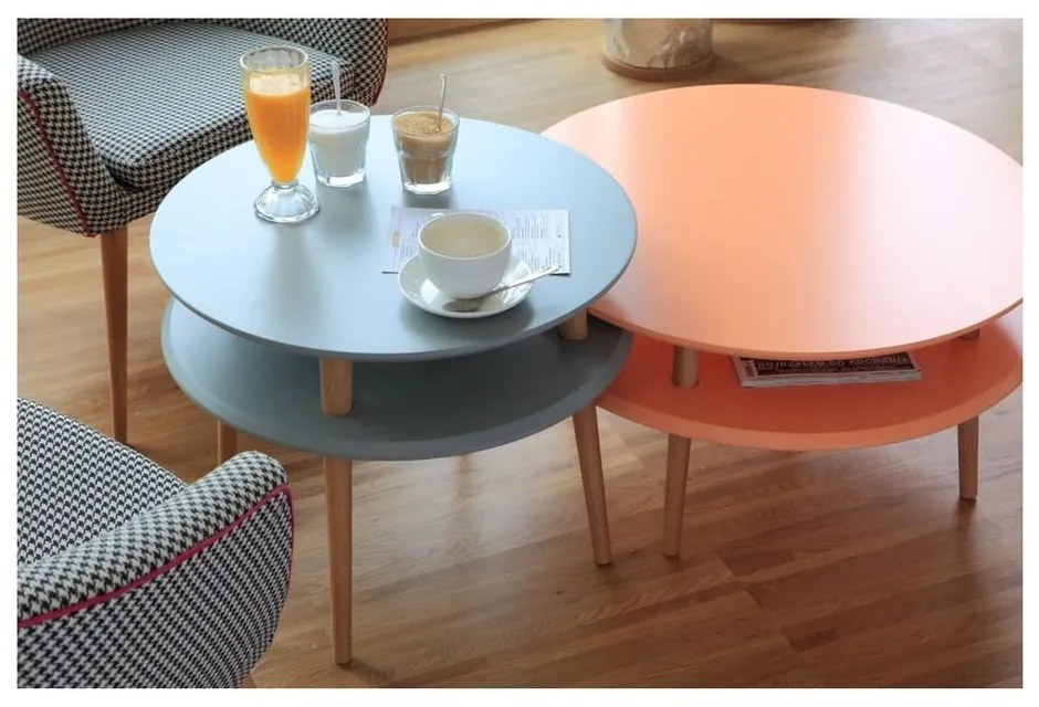 Бяла масичка за кафе UFO, Ø 70 cm Ufo - Ragaba