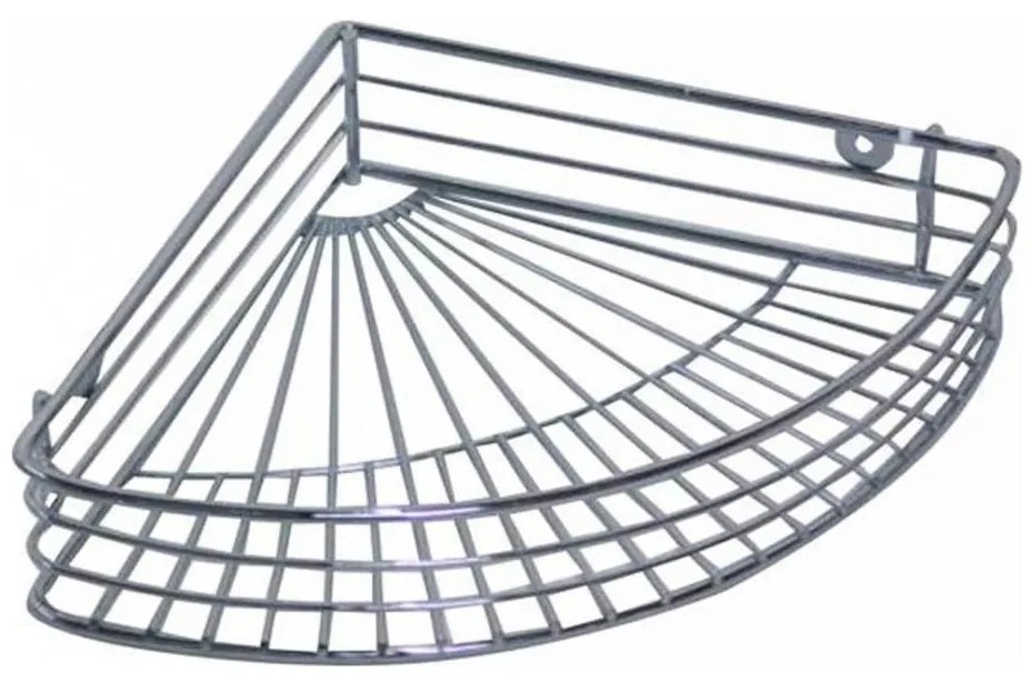 Ъглова полица за душ 22,7x31,5 cm лъскав хром