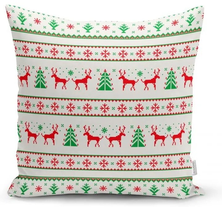 Комплект от 4 коледни калъфки за възглавници и покривка за маса Nordic Knit - Minimalist Cushion Covers
