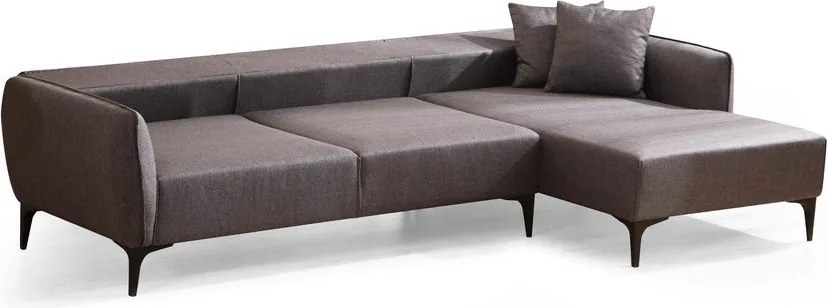 Тъмно сив ъглов диван , десен ъгъл Belissimo – Balcab Home