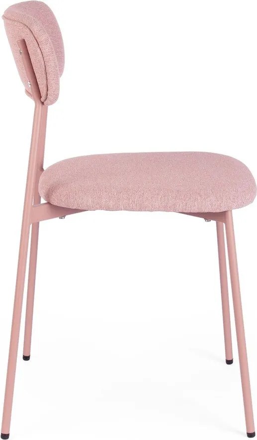 Розов тапициран трапезен стол Inka – Yes Everyday