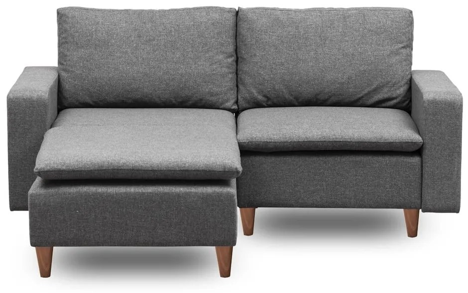 Сив ъглов диван (ляв ъгъл) Lungo – Balcab Home