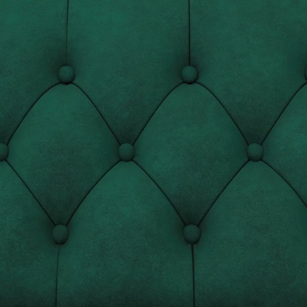 Тъмнозелен кадифен разтегателен диван 236 cm Felix – Støraa