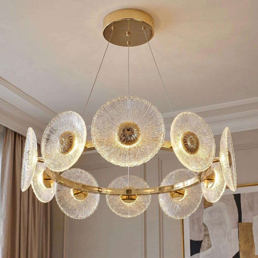 ВИСЯЩА ТАВАННА ЛАМПА SWE071-CP 60cm GOLD