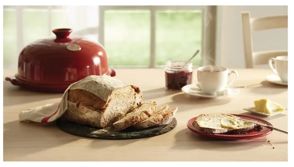 Червена керамична кръгла форма за печене на хляб , ⌀ 28,5 cm - Emile Henry