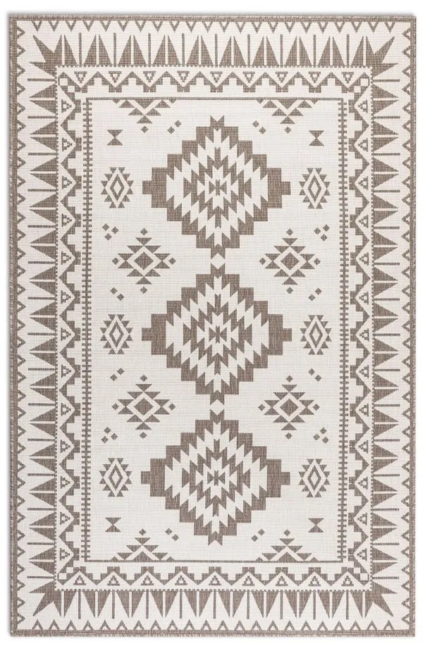 Кафяво-кремав външен килим 200x290 cm Gemini – Elle Decoration