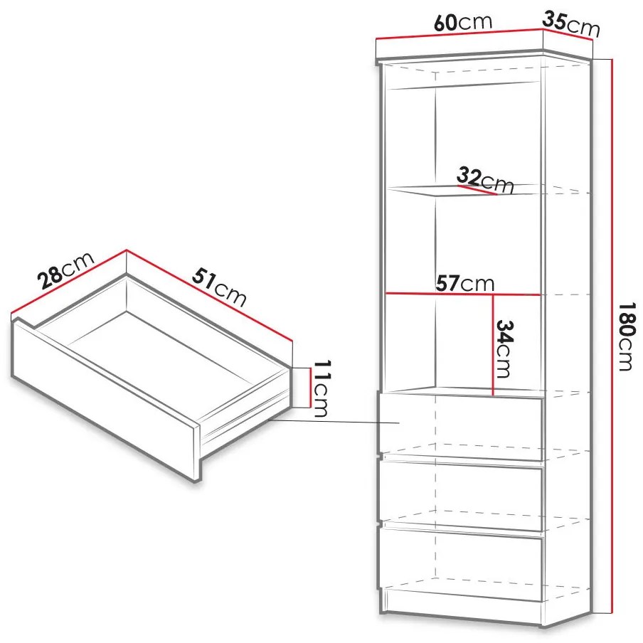 Библиотечка Rack 3D-Естествен