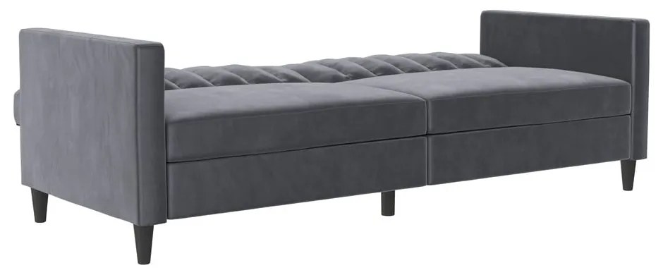 Сив кадифен диван 207 cm Celine – Støraa