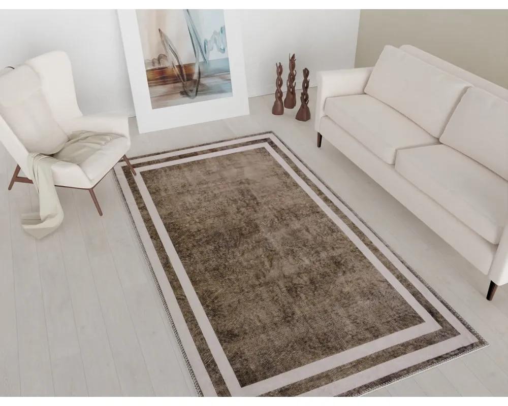 Кафяв измиваем килим 180x120 cm - Vitaus