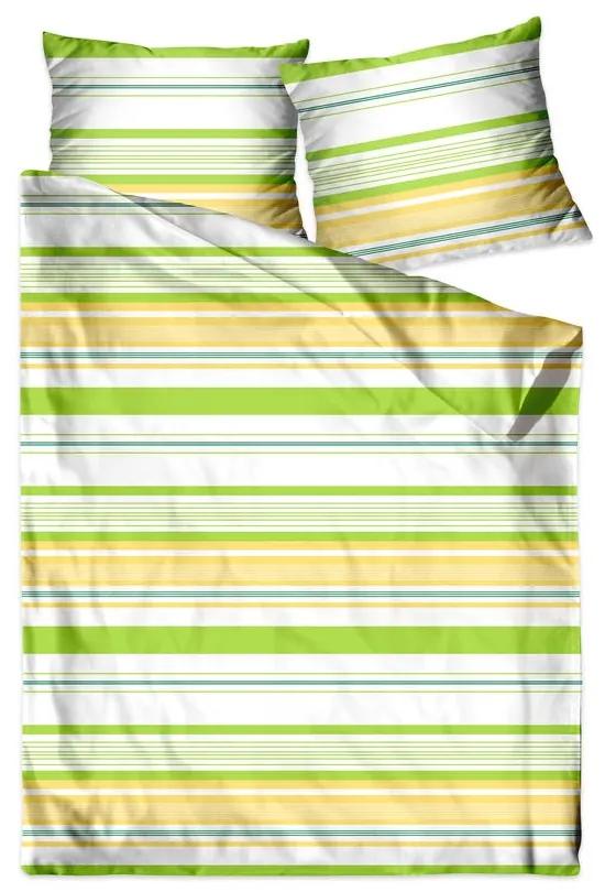 Памучно спално бельо Premium в зелено Размер: 160x200 cm | 2 x 70x80 cm