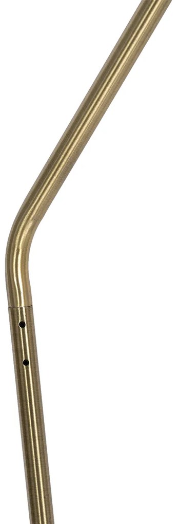 Ретро подова лампа розова с бронз - Milou