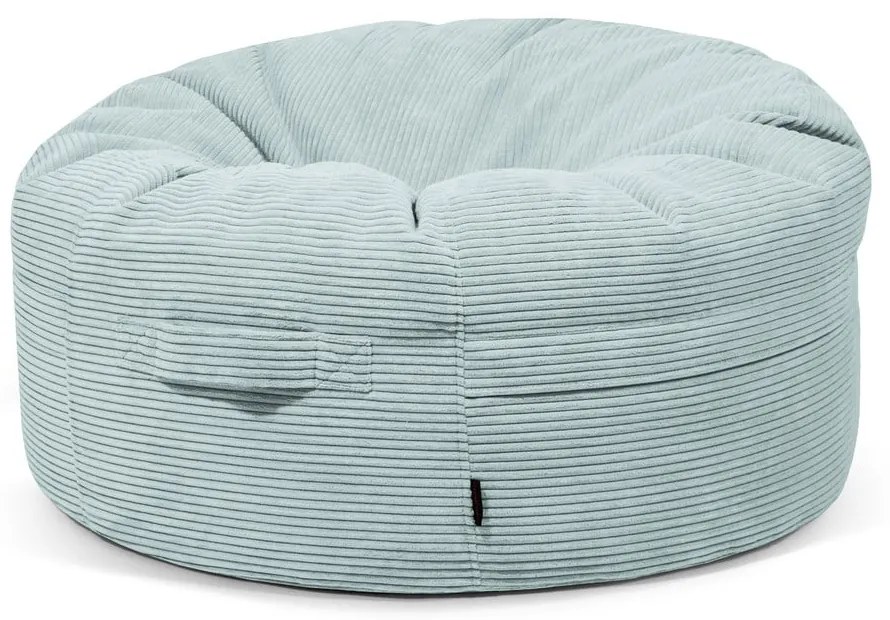 Пуф от рипсено кадифе в цвят мента Roll 105 – SLOWDOWN