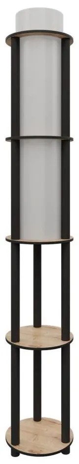 Подова лампа с рафтове NOTO 1xE27/40W/230V бежова/черна
