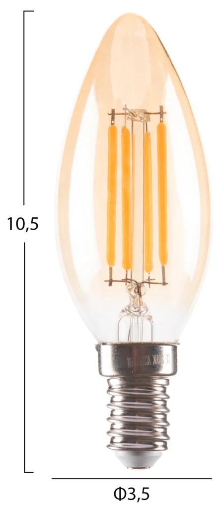 LED крушка HM4048.02 златист цвят