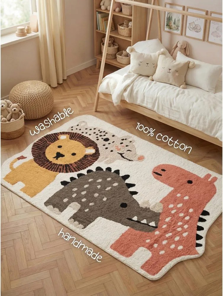 Памучен детски килим подходящ за пране/ръчно изработен 140x200 cm Snuggle Zoey – Hanse Home