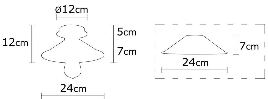 Осветително тяло за таван бронзово с метален абажур ø 24 cm Berceste – Opviq lights