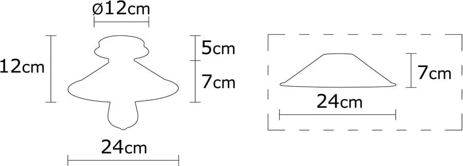 Осветително тяло за таван в бронзов цвят с метален абажур ø 24 cm Berceste – Opviq lights