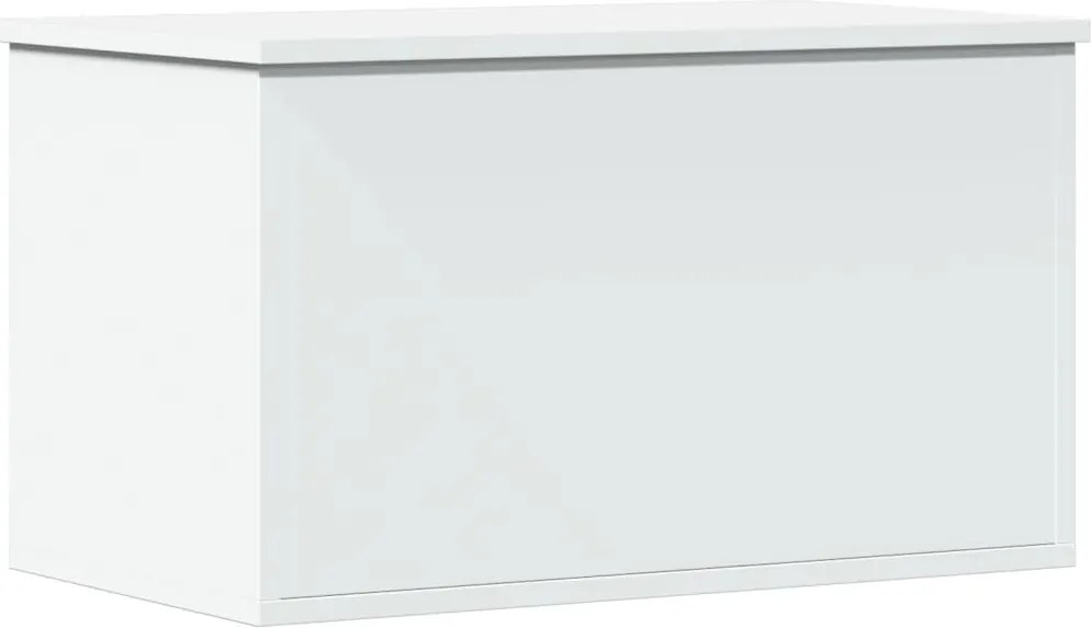 Кутия за съхранение, бяла, 60x35x35 см, инженерна дървесина