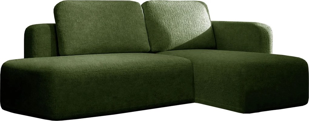 Ъглов диван Cozy-Зелено-Десен