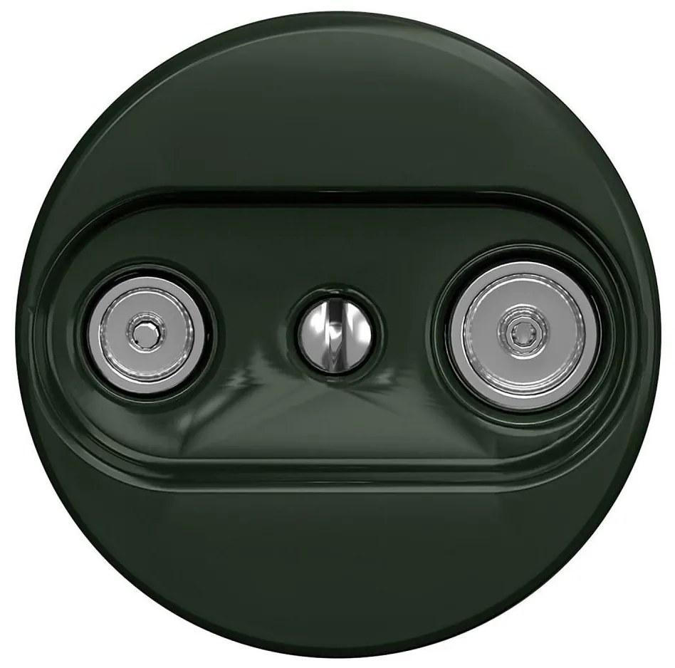 Kliklap - Ретро ТВ+R крайна розетка без рамка, зелена